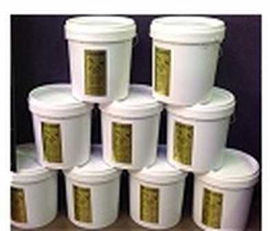 Mega Horse buckets stacked and ready to go out